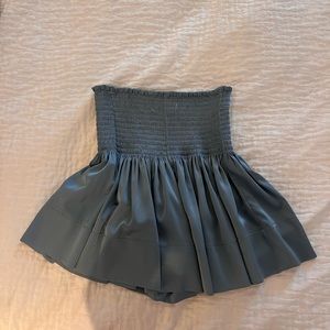 natural life mini skirt with built in shorts, seafoam color, good condition